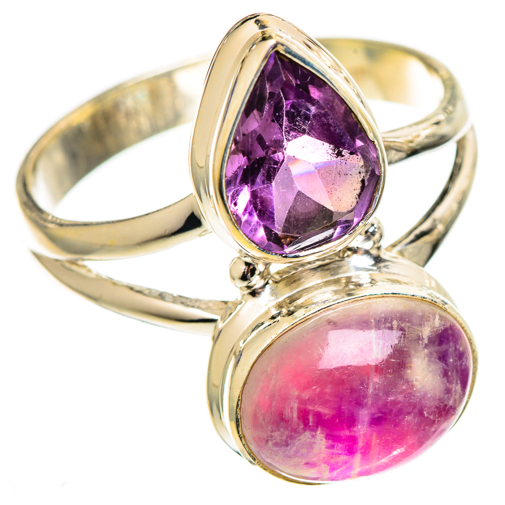 Pink Moonstone Rings handcrafted by Anasilvercos - RING110809 - Photo 2