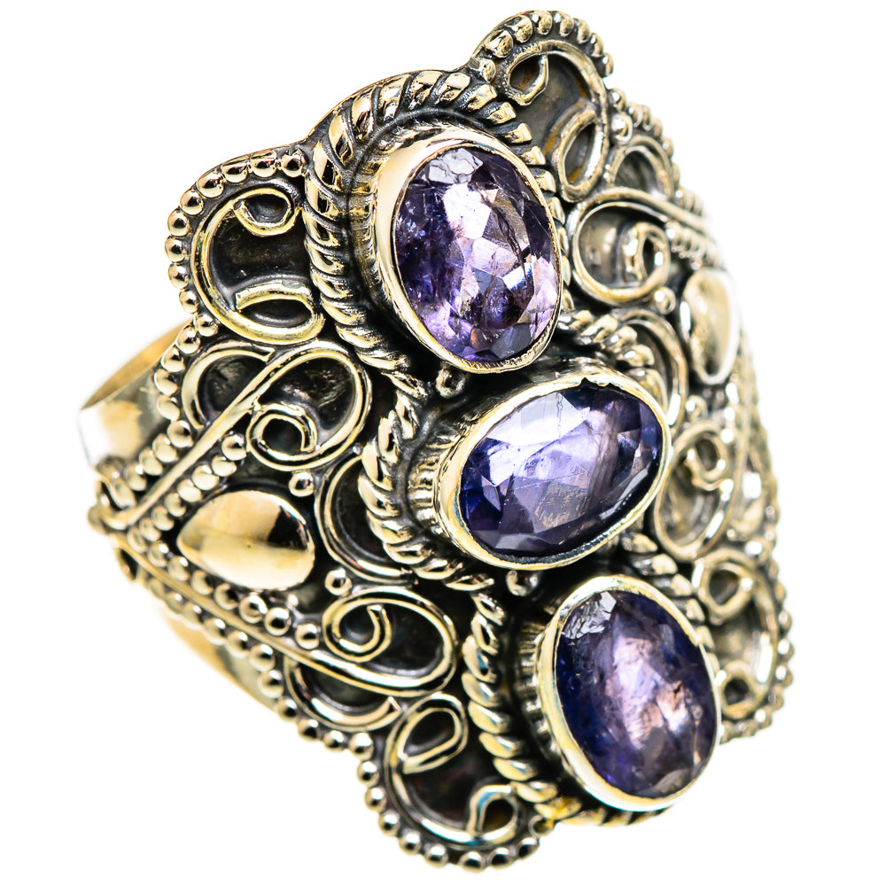 Violet Spinel Rings handcrafted by Anasilvercos - RING110822 - Photo 2