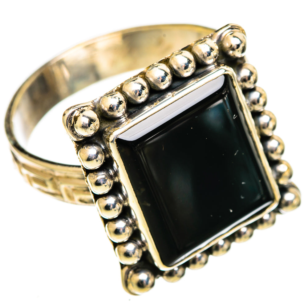 Black Onyx Rings handcrafted by Anasilvercos - RING110824 - Photo 2