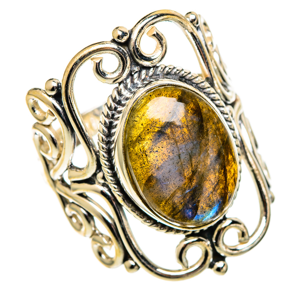 Labradorite Rings handcrafted by Anasilvercos - RING110835 - Photo 2