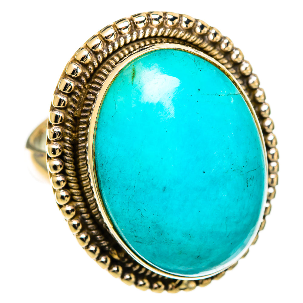 Peruvian Amazonite Rings handcrafted by Anasilvercos - RING110837 - Photo 2