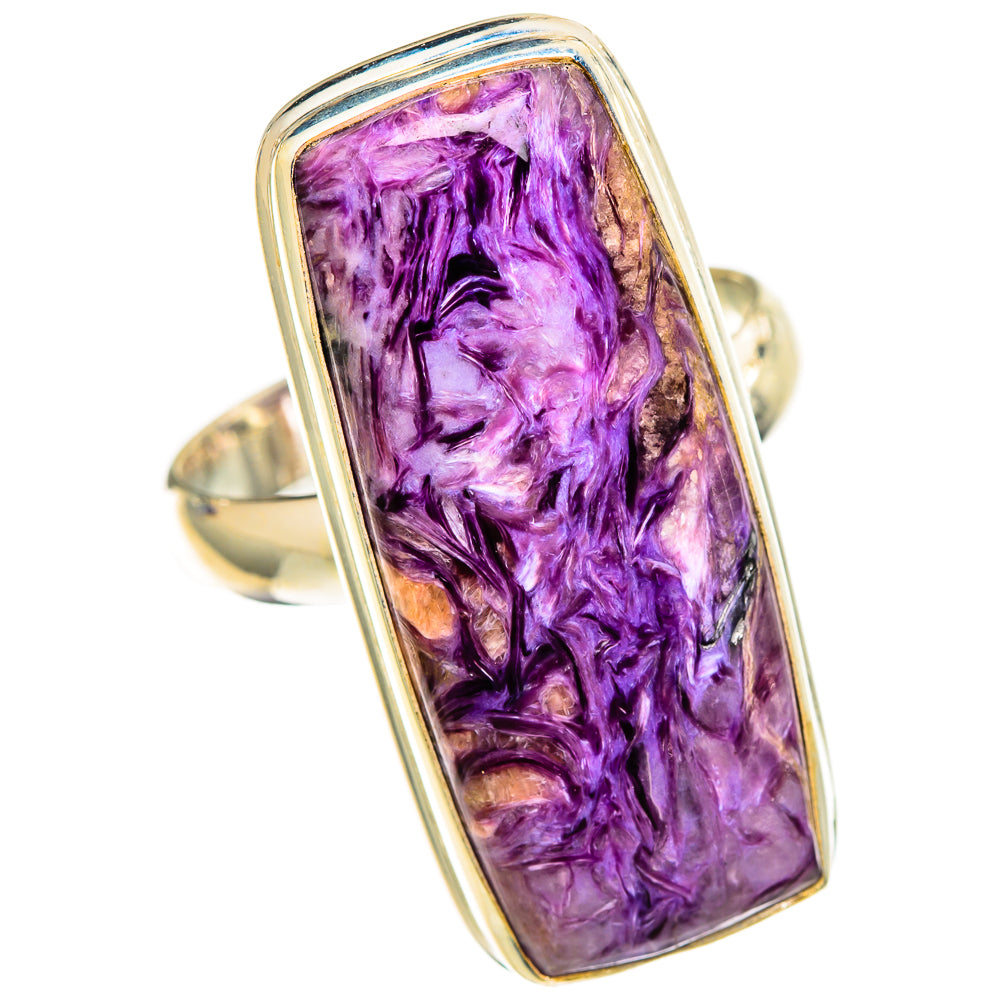 Charoite Rings handcrafted by Anasilvercos - RING110857 - Photo 2