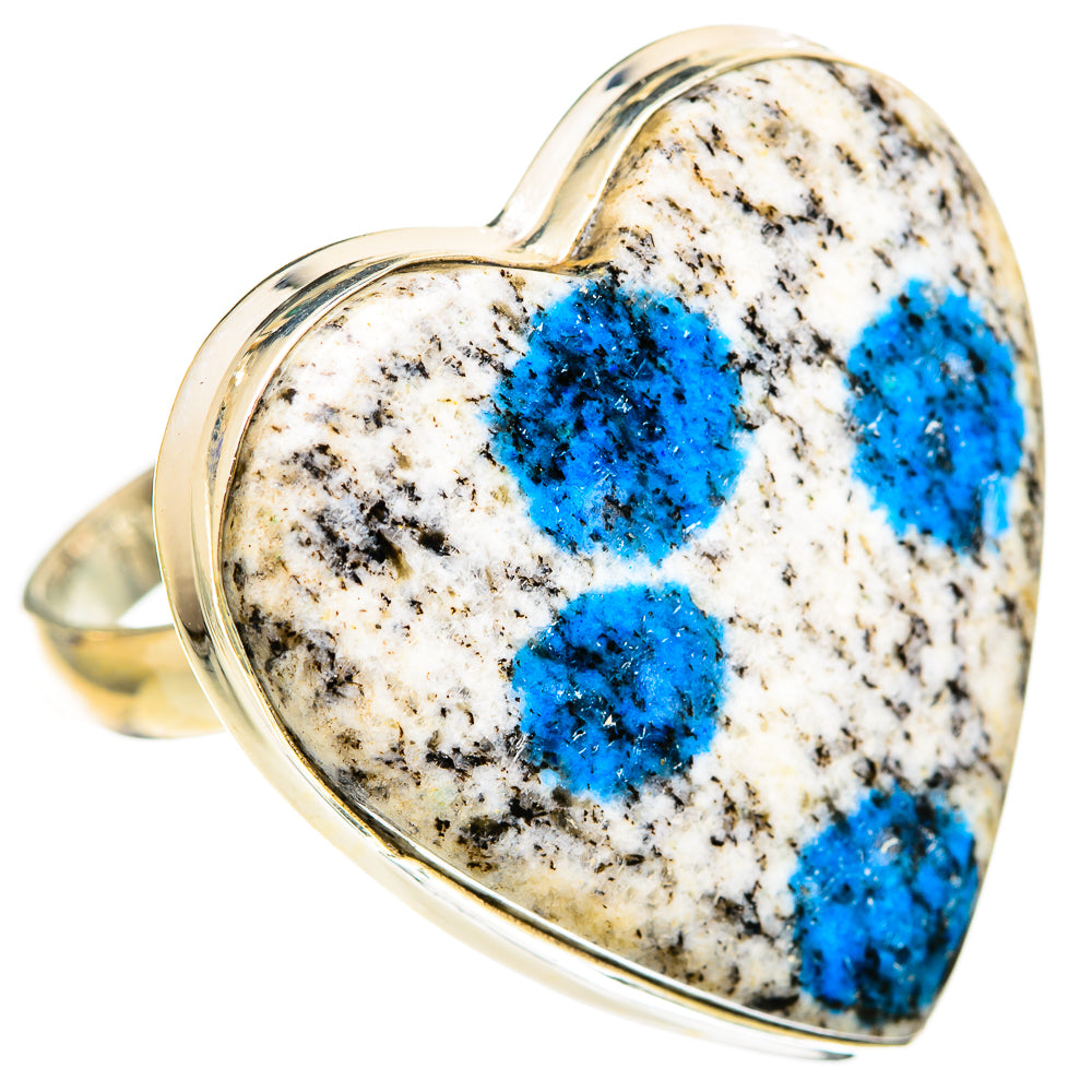 K2 Blue Azurite Rings handcrafted by Anasilvercos - RING110867 - Photo 2