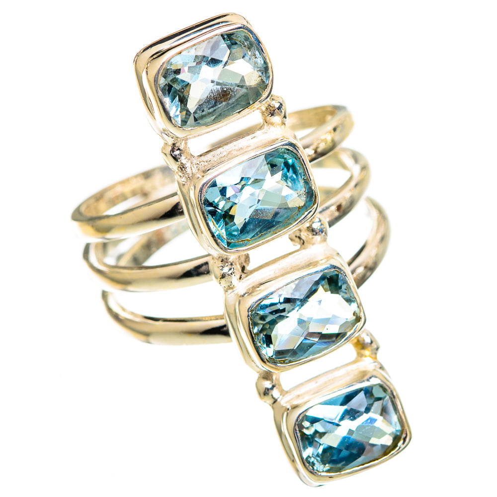 Blue Topaz Rings handcrafted by Anasilvercos - RING110871 - Photo 2