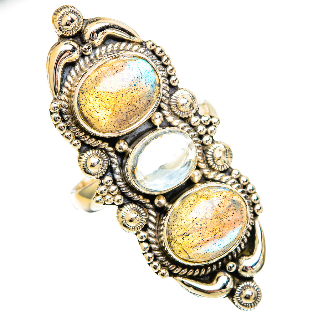 Labradorite Rings handcrafted by Anasilvercos - RING110872 - Photo 2
