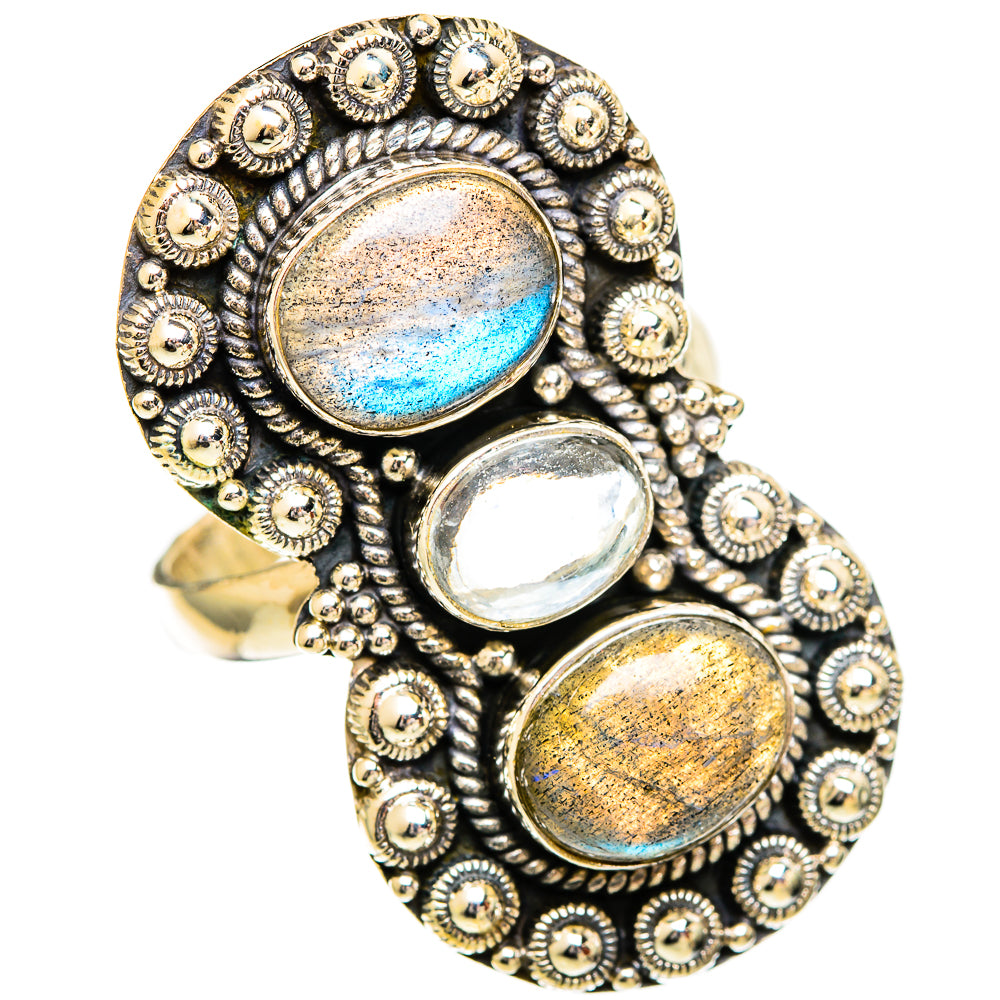 Labradorite Rings handcrafted by Anasilvercos - RING110876 - Photo 2