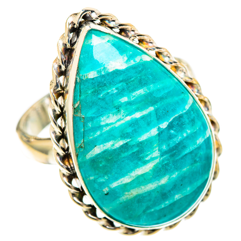 Amazonite Rings handcrafted by Anasilvercos - RING110882 - Photo 2