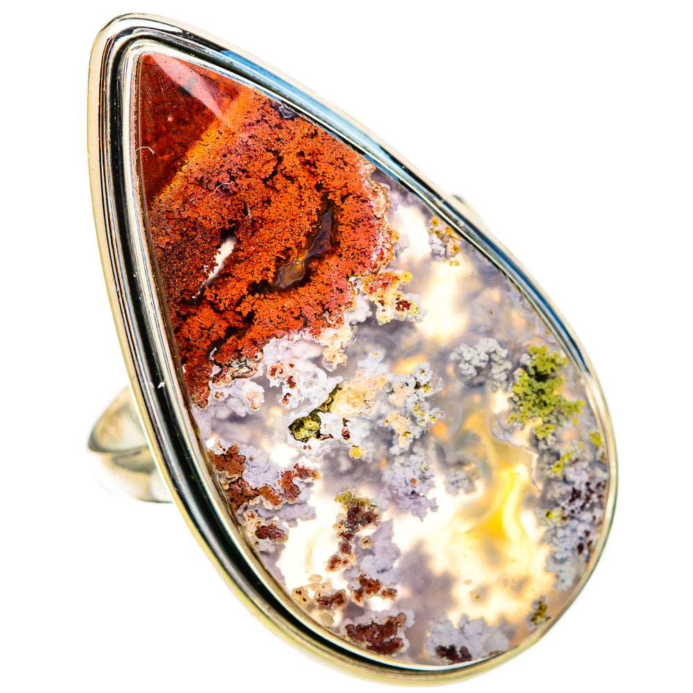 Indonesian Plume Agate Rings handcrafted by Anasilvercos - RING110885 - Photo 2