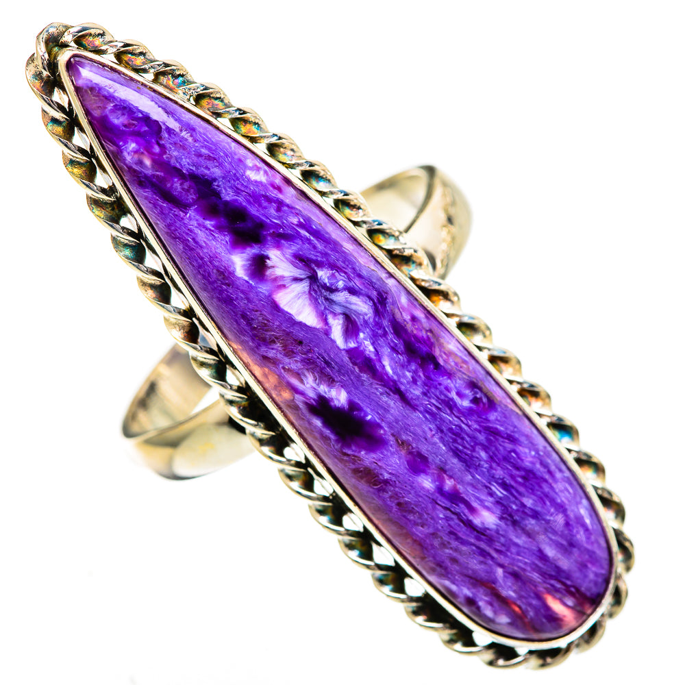 Charoite Rings handcrafted by Anasilvercos - RING110897 - Photo 2