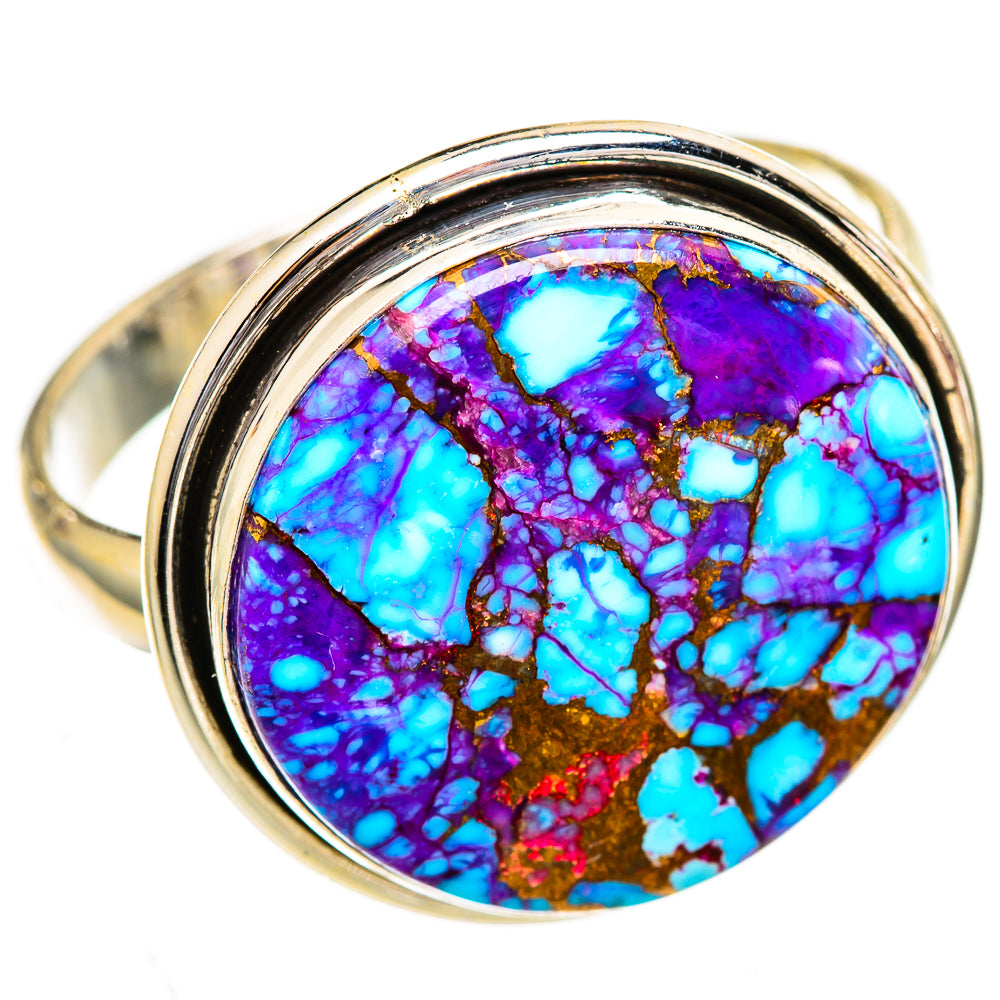 Spiny Oyster Turquoise Rings handcrafted by Anasilvercos - RING110898 - Photo 2