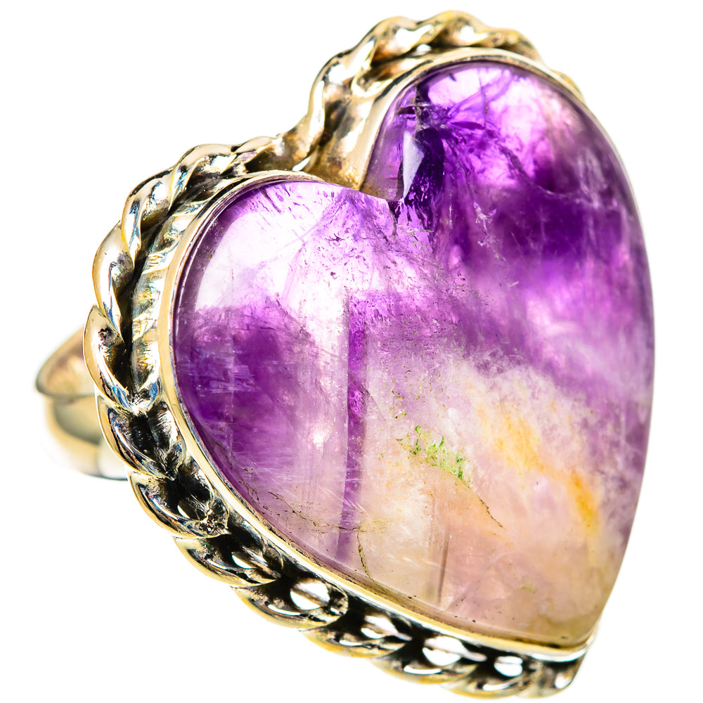 Chevron Amethyst Rings handcrafted by Anasilvercos - RING110902 - Photo 2