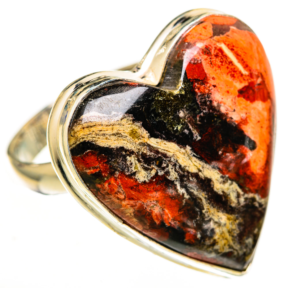 Indonesian Plume Agate Rings handcrafted by Anasilvercos - RING110933 - Photo 2