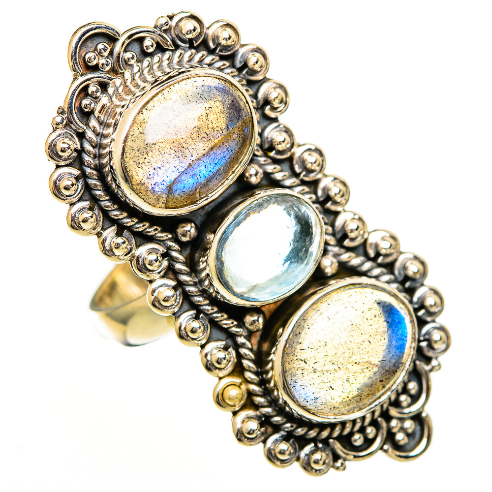 Labradorite Rings handcrafted by Anasilvercos - RING110964 - Photo 2