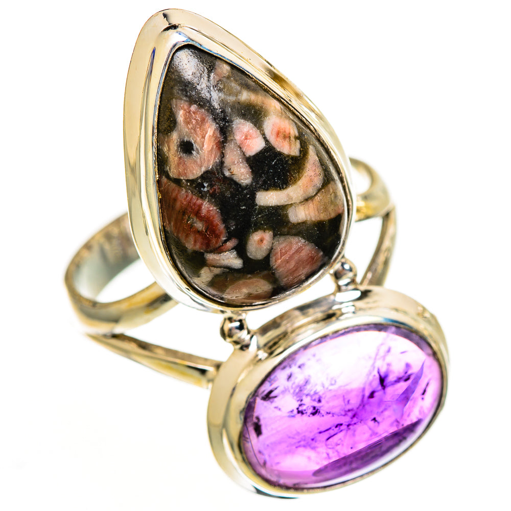 Crinoid Fossil Rings handcrafted by Anasilvercos - RING111008 - Photo 2