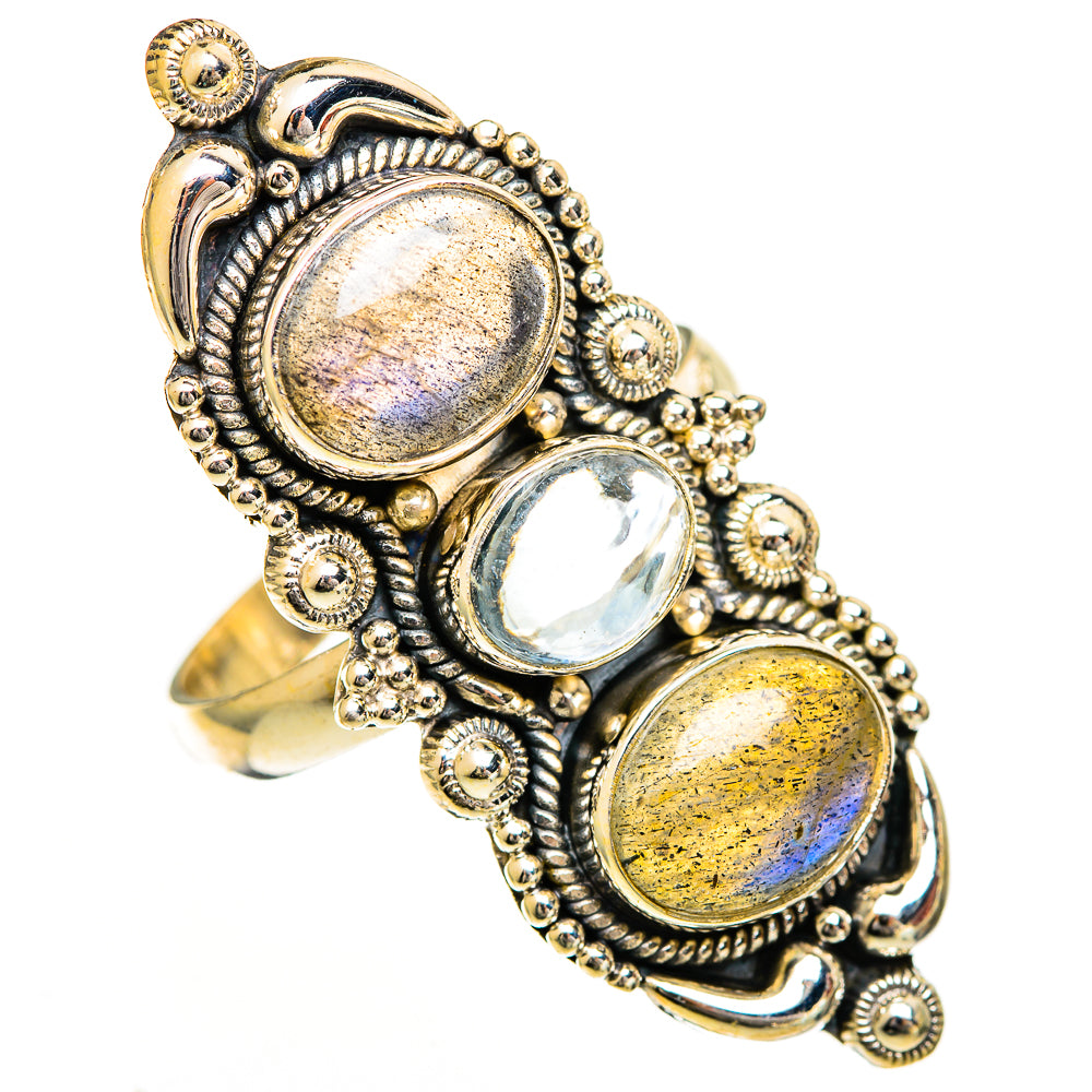 Labradorite Rings handcrafted by Anasilvercos - RING111016 - Photo 2