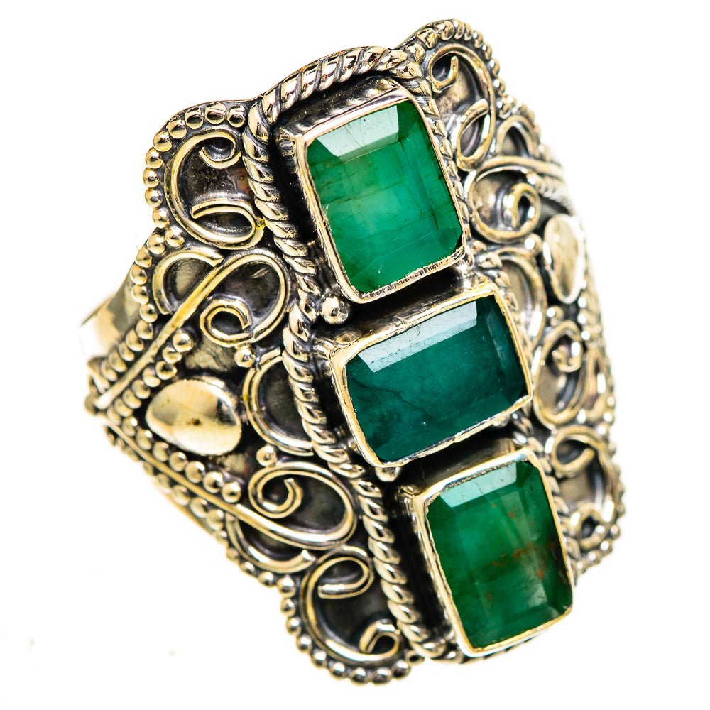 Emerald Rings handcrafted by Anasilvercos - RING111024 - Photo 2