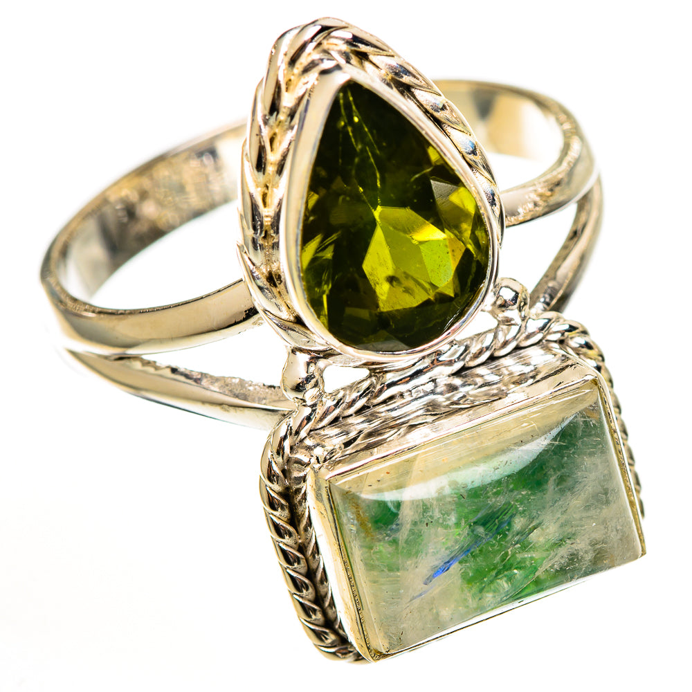 Green Moonstone Rings handcrafted by Anasilvercos - RING111056 - Photo 2