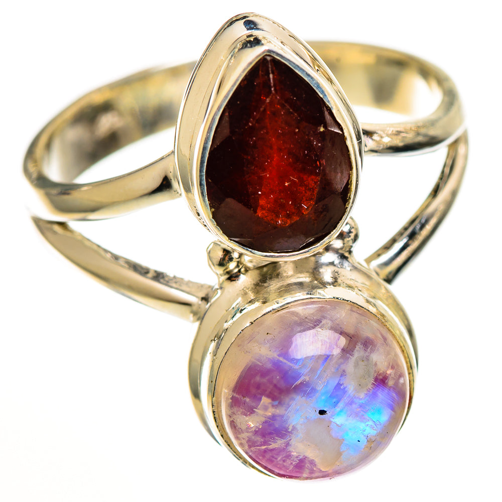 Pink Moonstone Rings handcrafted by Anasilvercos - RING111078 - Photo 2