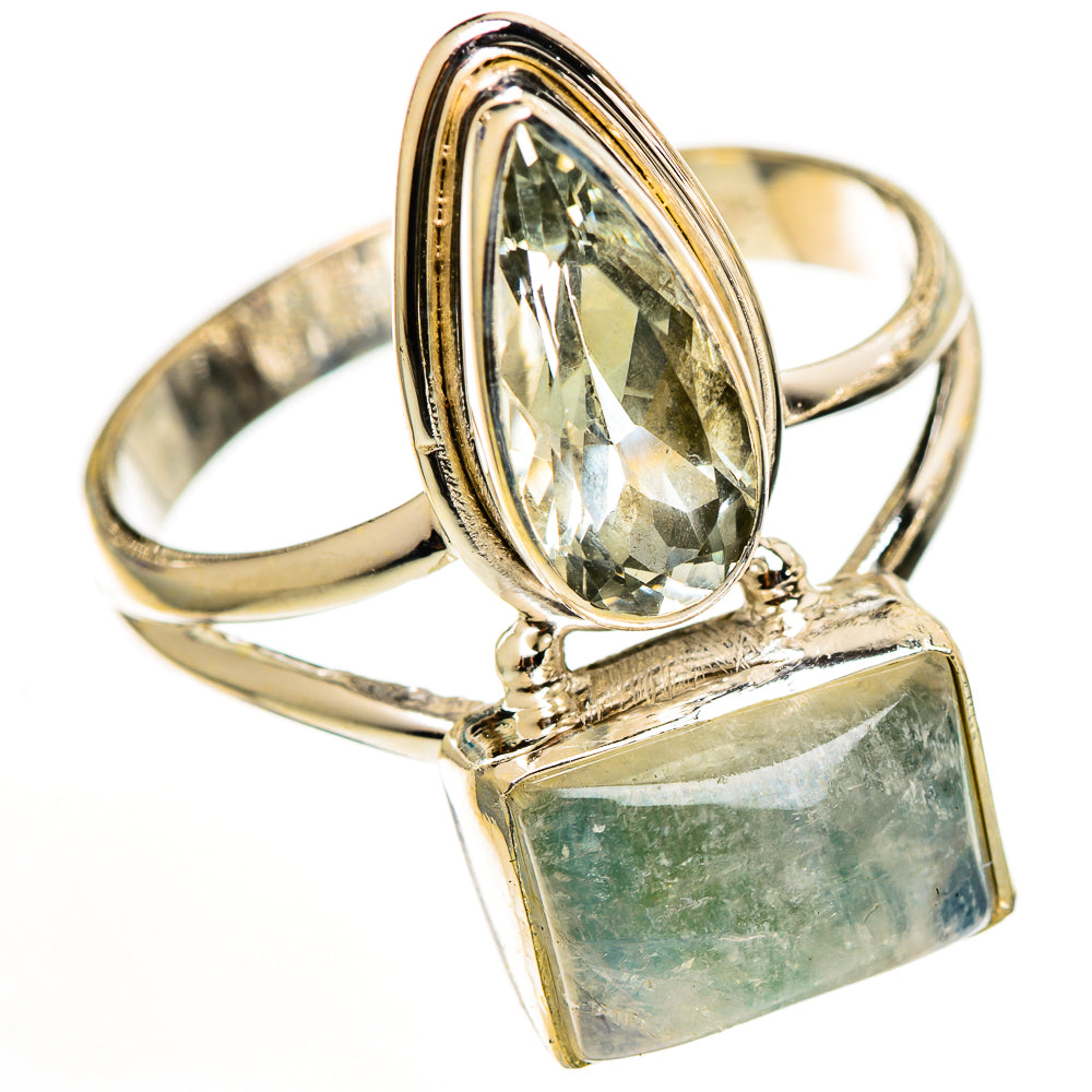 Green Moonstone Rings handcrafted by Anasilvercos - RING111083 - Photo 2