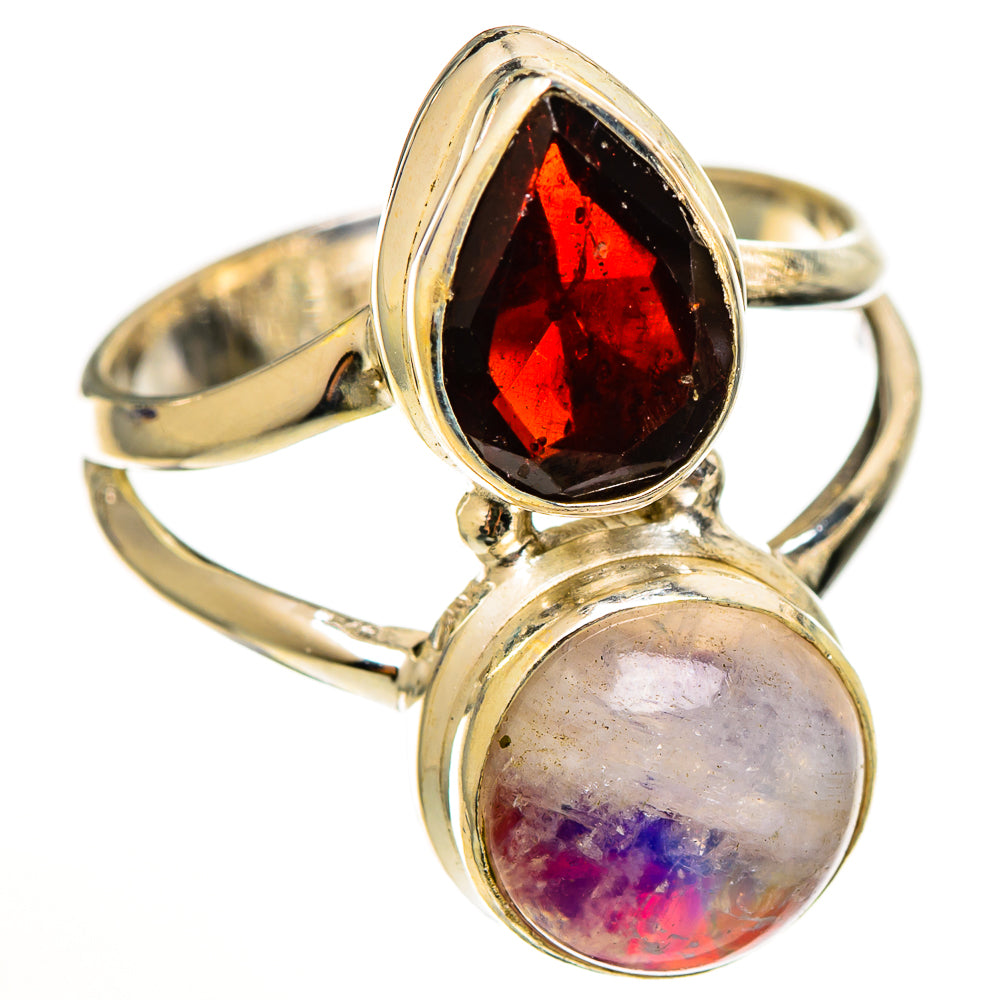 Pink Moonstone Rings handcrafted by Anasilvercos - RING111103 - Photo 2