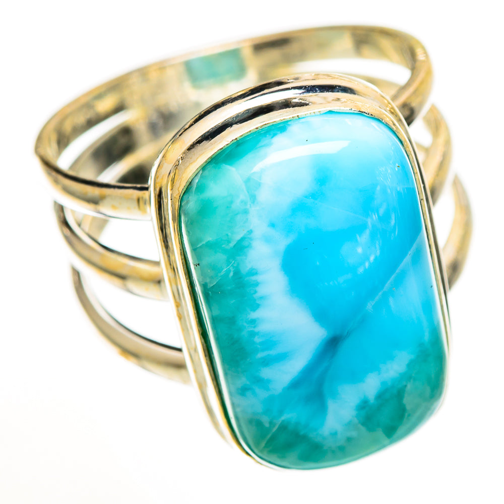 Larimar Rings handcrafted by Anasilvercos - RING111109 - Photo 2