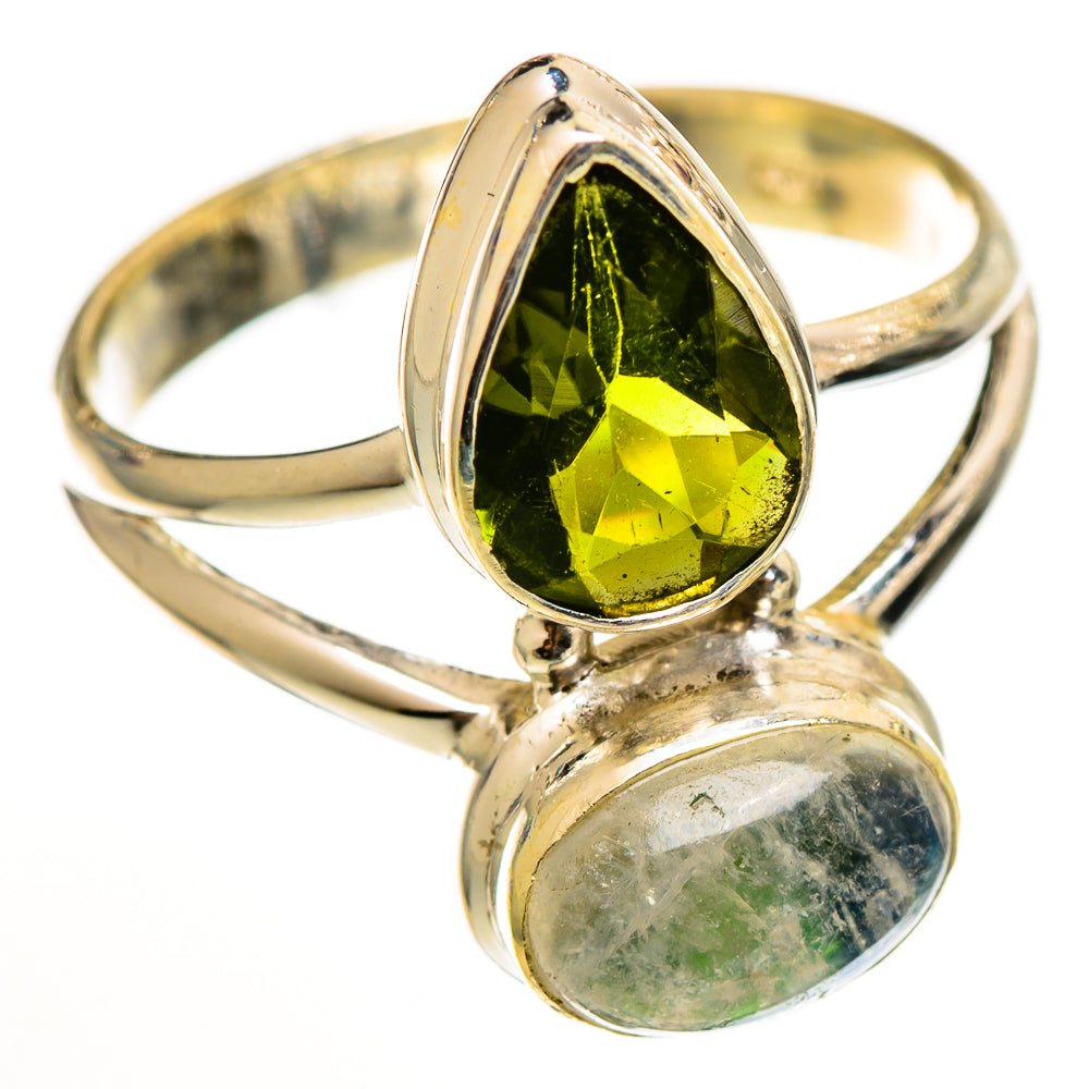 Green Moonstone Rings handcrafted by Anasilvercos - RING111114 - Photo 2