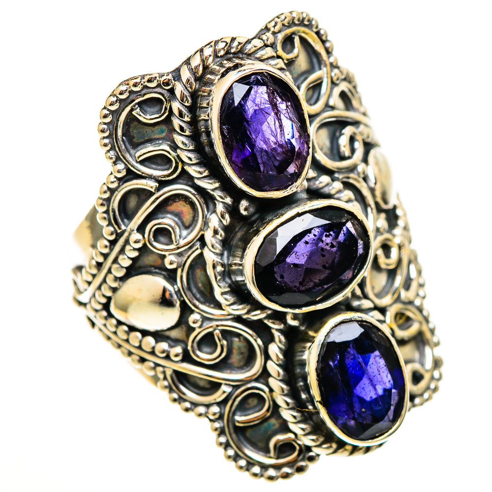 Violet Spinel Rings handcrafted by Anasilvercos - RING111122 - Photo 2