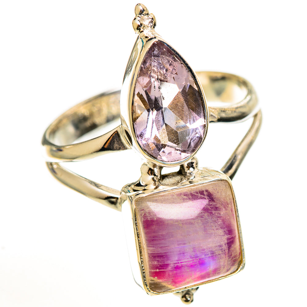 Pink Moonstone Rings handcrafted by Anasilvercos - RING111132 - Photo 2