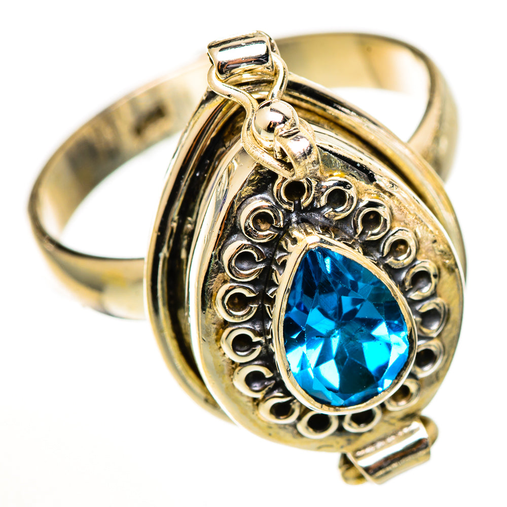 Blue Topaz Rings handcrafted by Anasilvercos - RING111134 - Photo 2