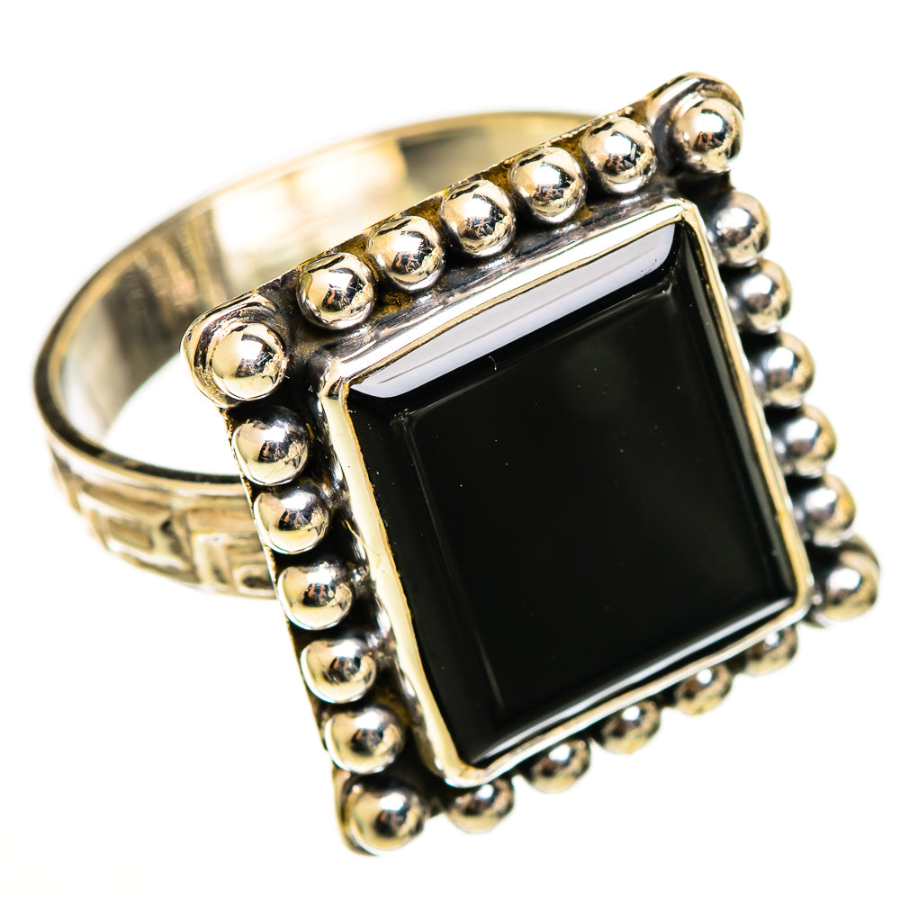 Black Onyx Rings handcrafted by Anasilvercos - RING111149 - Photo 2