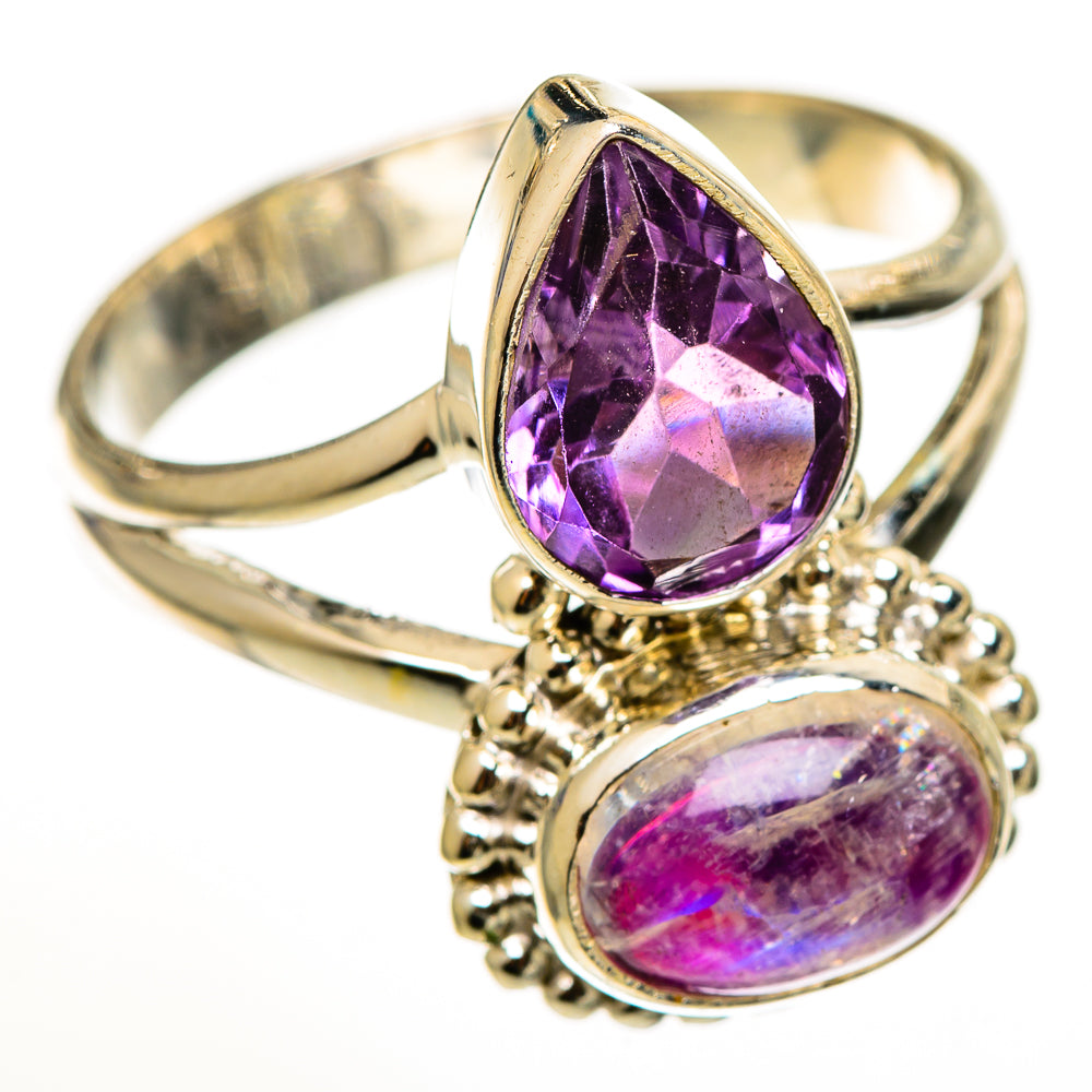 Pink Moonstone Rings handcrafted by Anasilvercos - RING111157 - Photo 2
