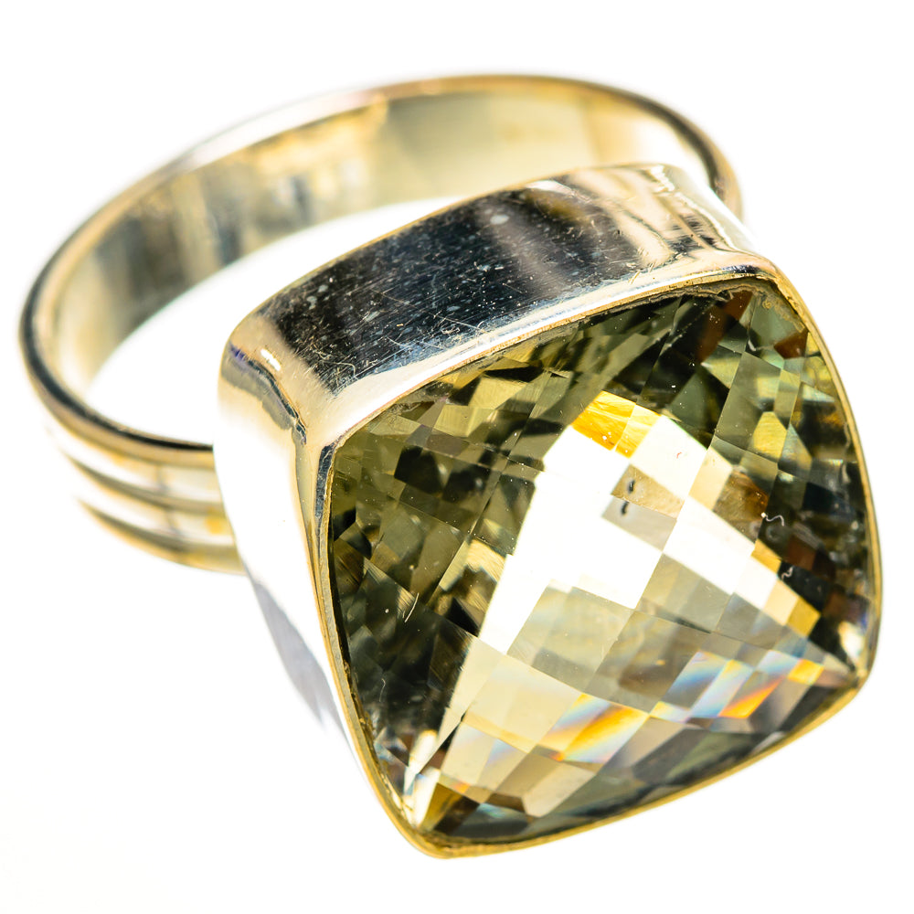 Green Amethyst Rings handcrafted by Anasilvercos - RING111164 - Photo 2