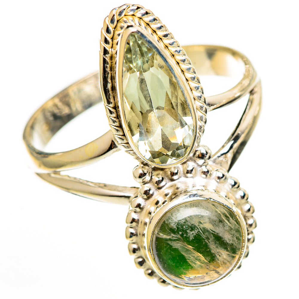 Green Moonstone Rings handcrafted by Anasilvercos - RING111191 - Photo 2