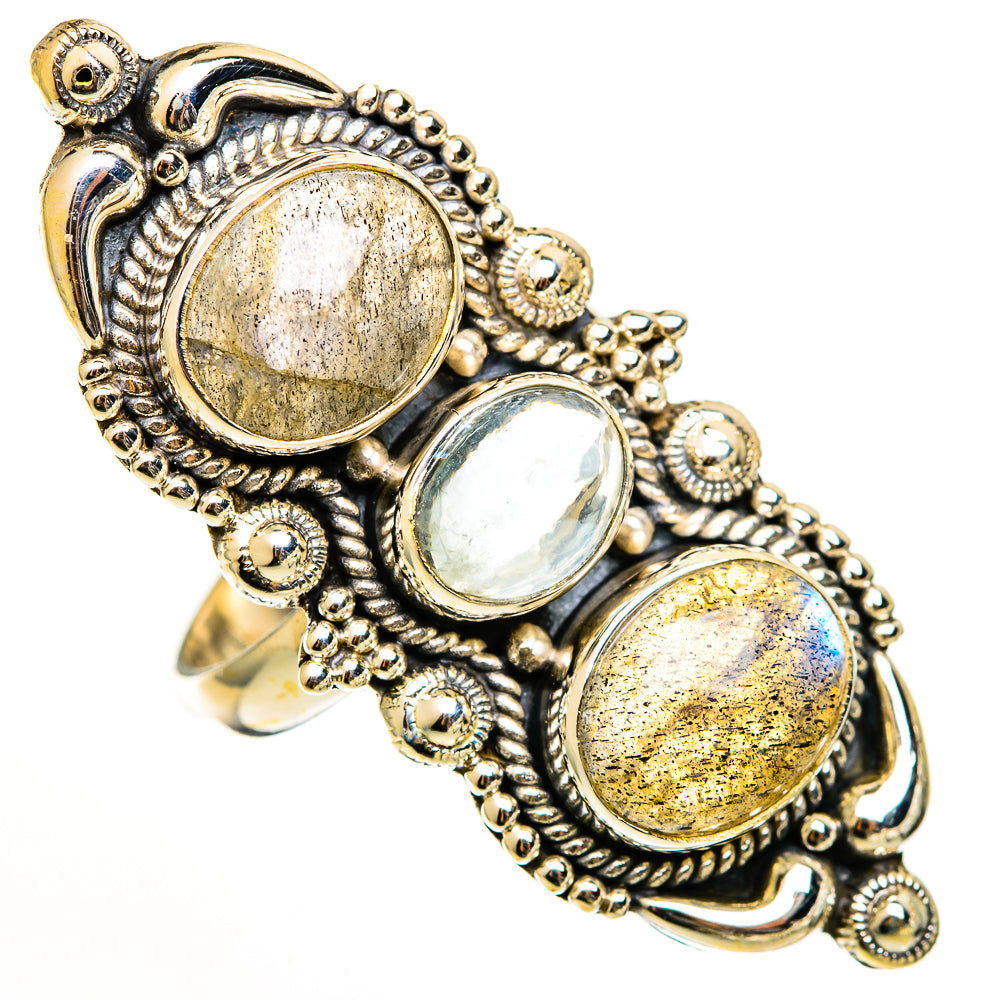 Labradorite Rings handcrafted by Anasilvercos - RING111222 - Photo 2
