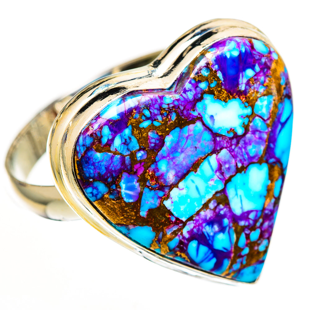 Purple Copper Turquoise Rings handcrafted by Anasilvercos - RING111246 - Photo 2