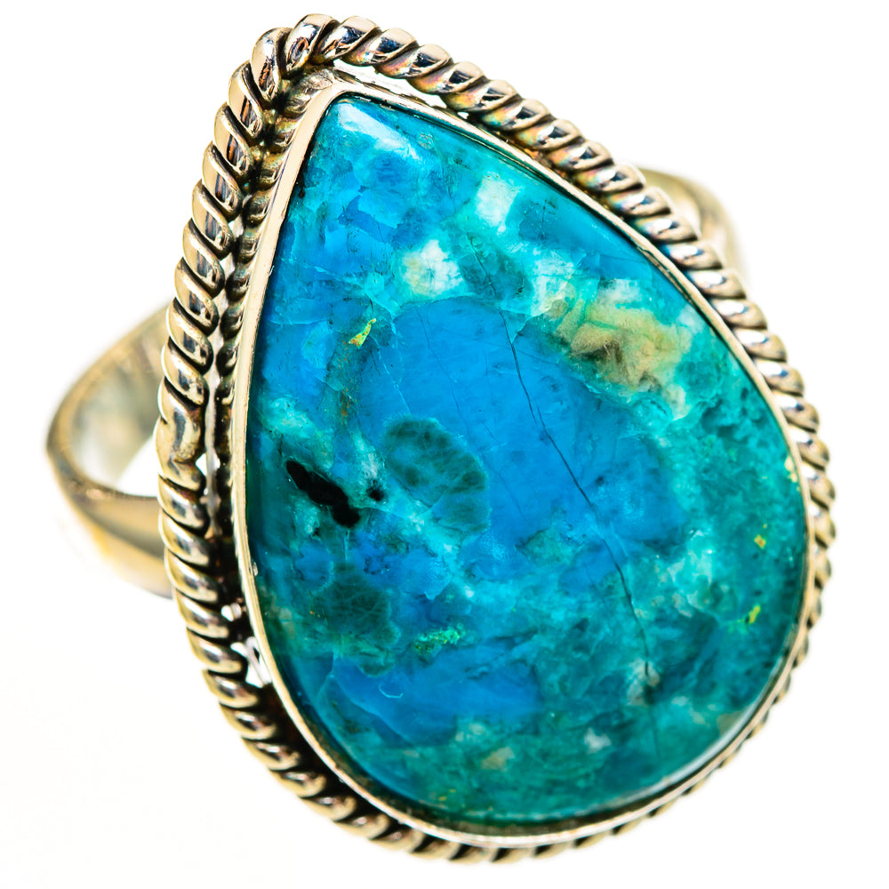 Chrysocolla Rings handcrafted by Anasilvercos - RING111315 - Photo 2