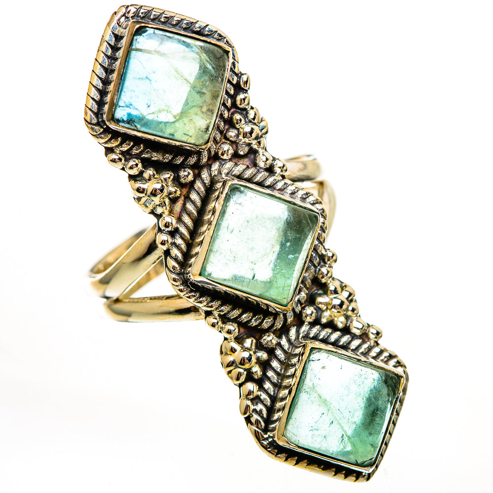 Green Fluorite Rings handcrafted by Anasilvercos - RING111350 - Photo 2