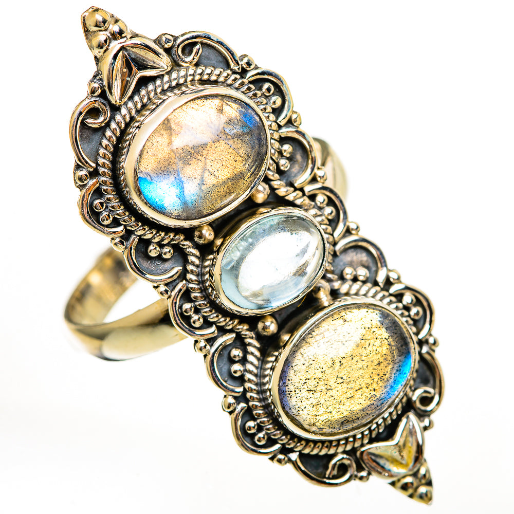 Labradorite Rings handcrafted by Anasilvercos - RING111351 - Photo 2