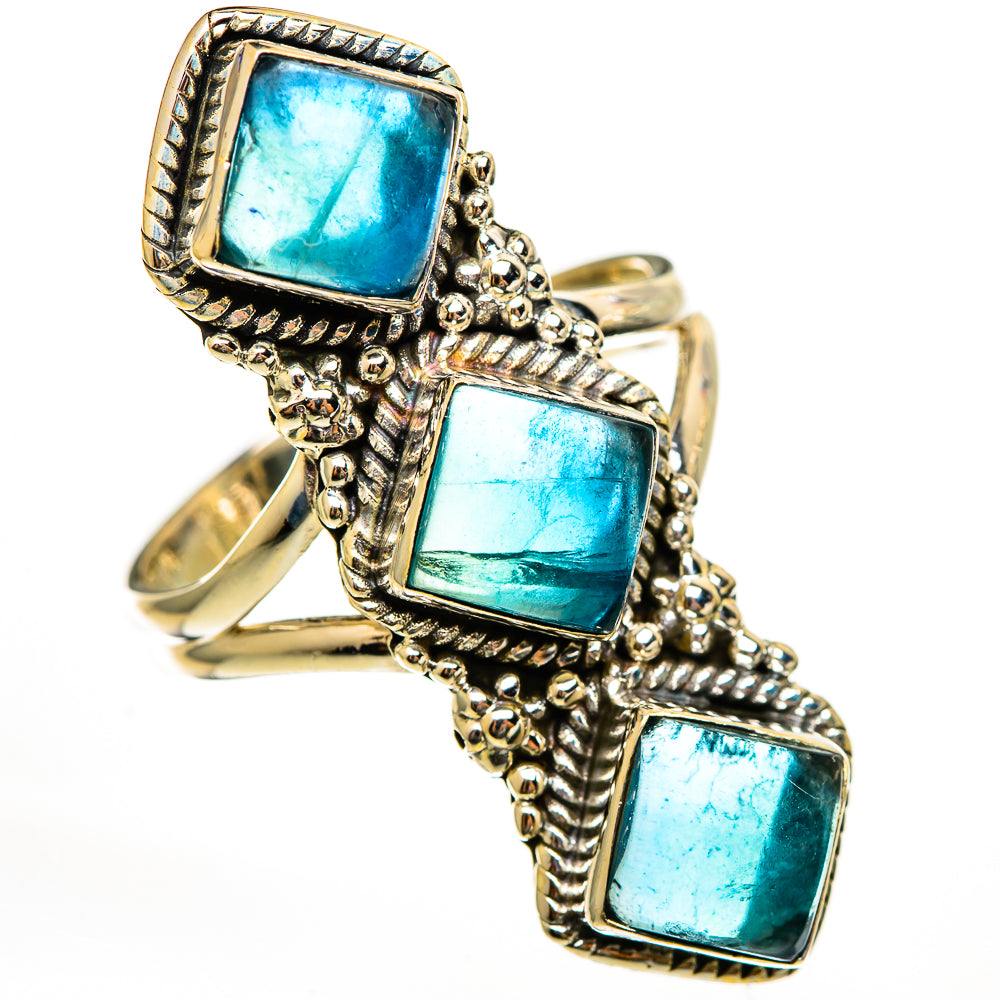 Green Fluorite Rings handcrafted by Anasilvercos - RING111733 - Photo 2