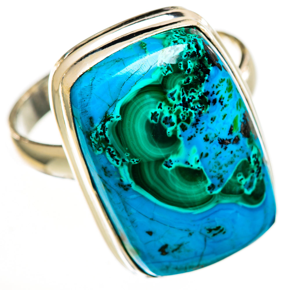 Malachite In Chrysocolla Rings handcrafted by Anasilvercos - RING111754 - Photo 2
