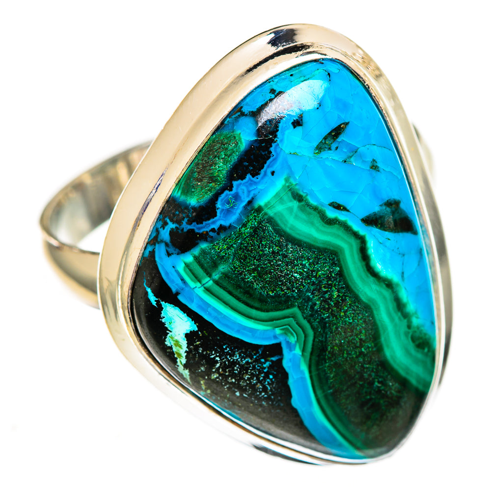 Malachite In Chrysocolla Rings handcrafted by Anasilvercos - RING111775 - Photo 2