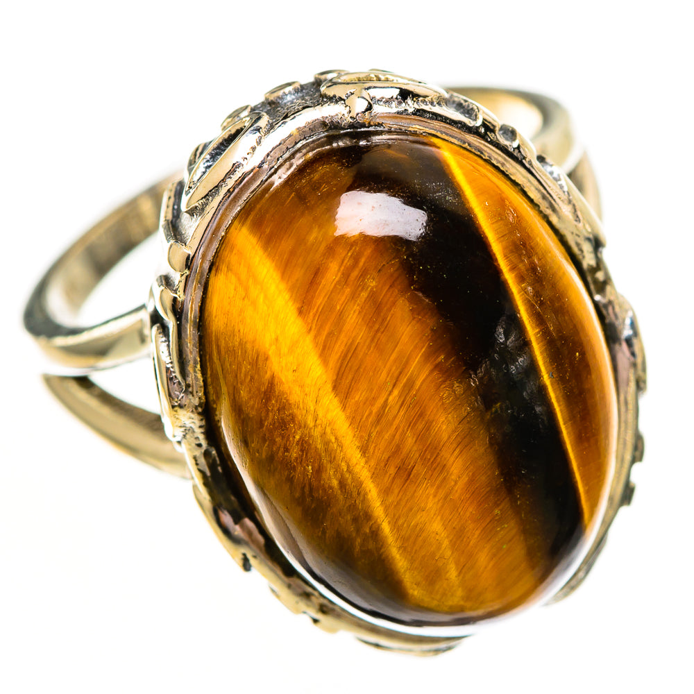 Tiger Eye Rings handcrafted by Anasilvercos - RING111790 - Photo 2