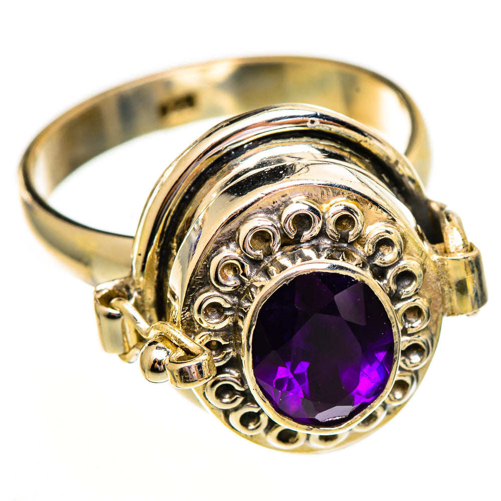 African Amethyst Rings handcrafted by Anasilvercos - RING111799 - Photo 2