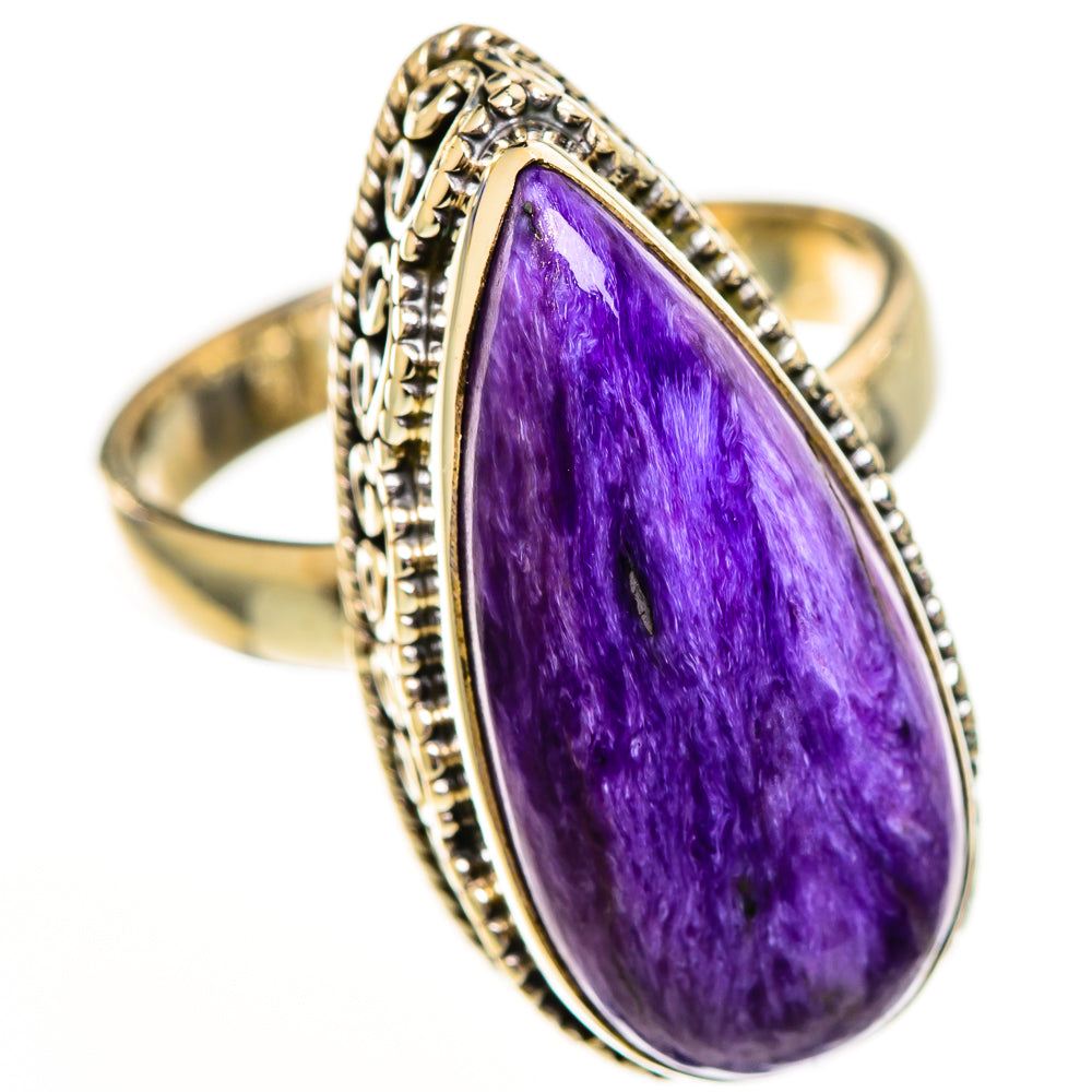 Charoite Rings handcrafted by Anasilvercos - RING111800 - Photo 2