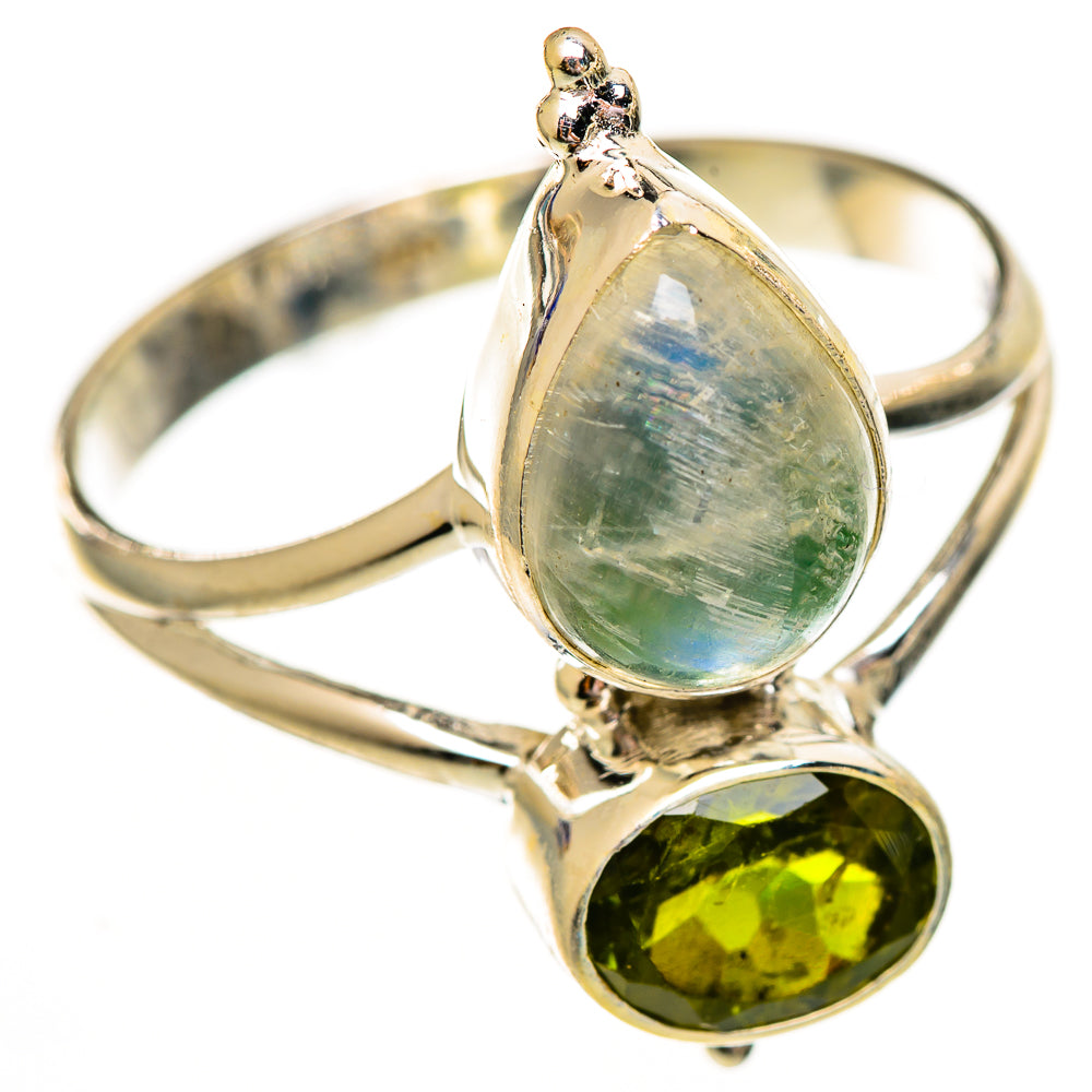 Green Moonstone Rings handcrafted by Anasilvercos - RING111846 - Photo 2
