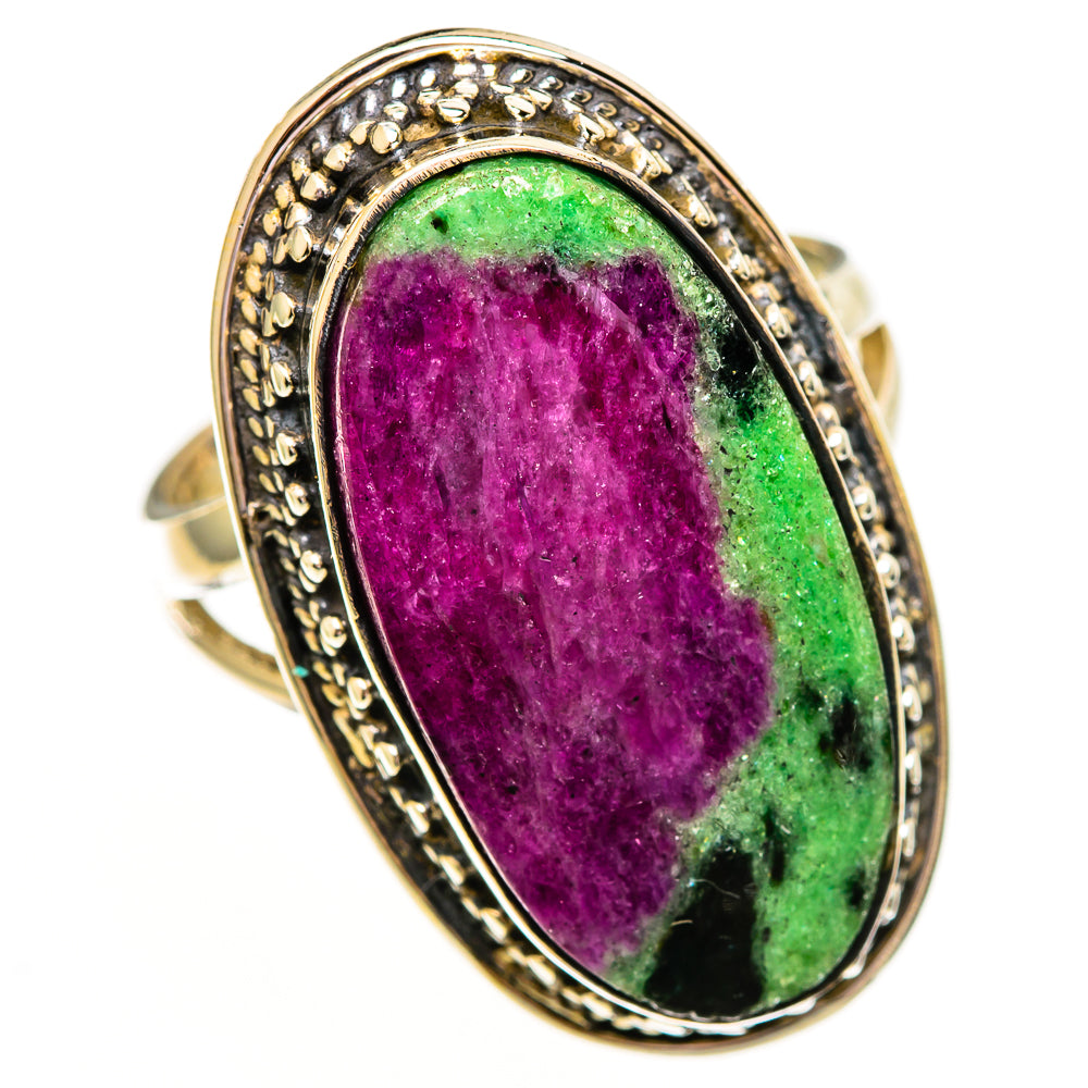 Ruby Zoisite Rings handcrafted by Anasilvercos - RING111866 - Photo 2