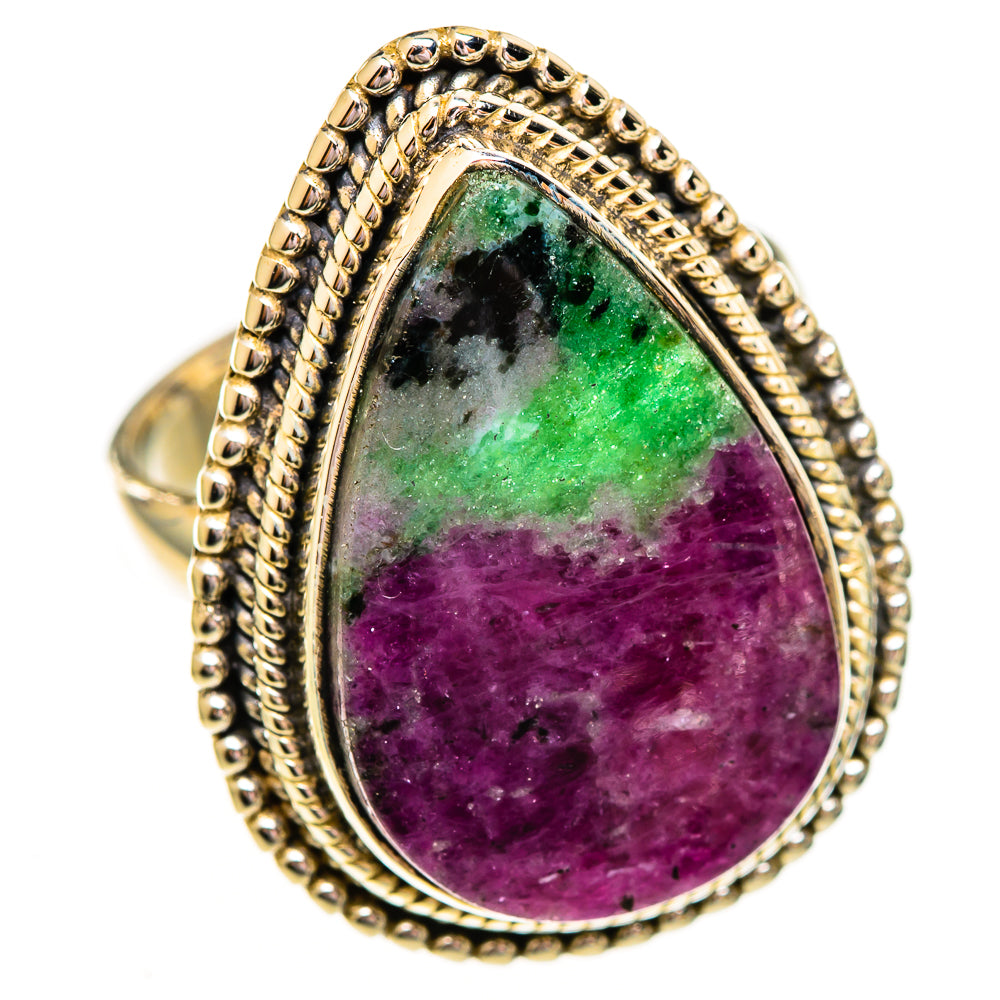 Ruby Zoisite Rings handcrafted by Anasilvercos - RING111868 - Photo 2