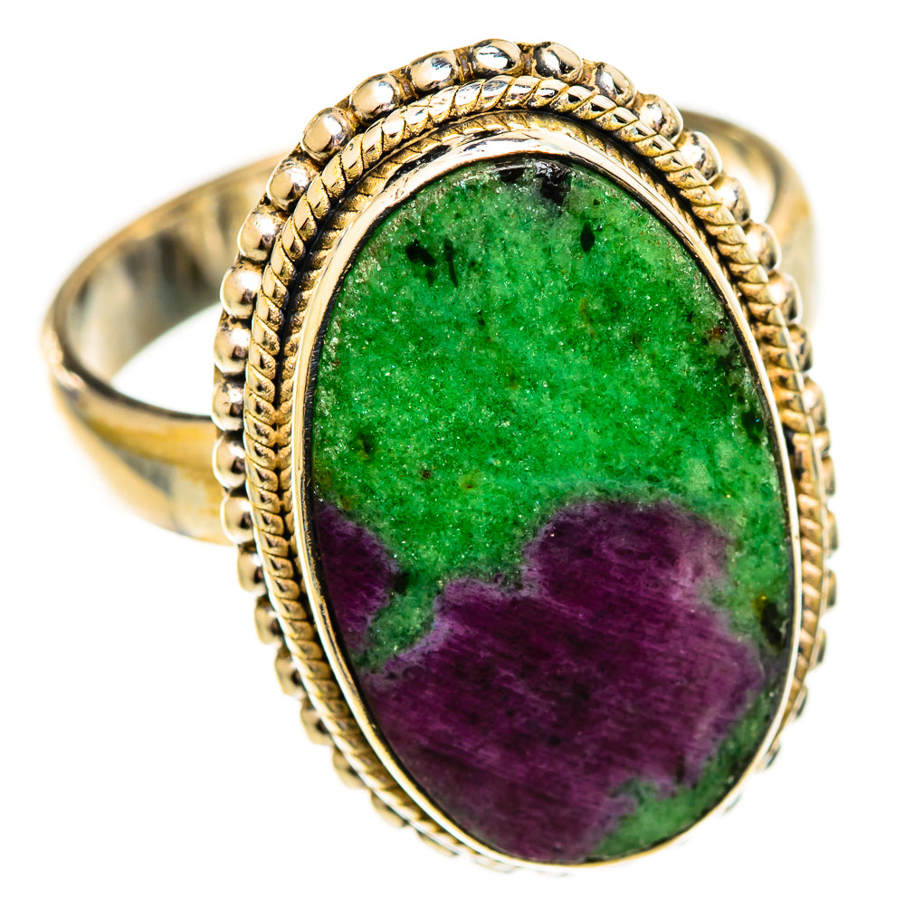 Ruby Zoisite Rings handcrafted by Anasilvercos - RING111878 - Photo 2