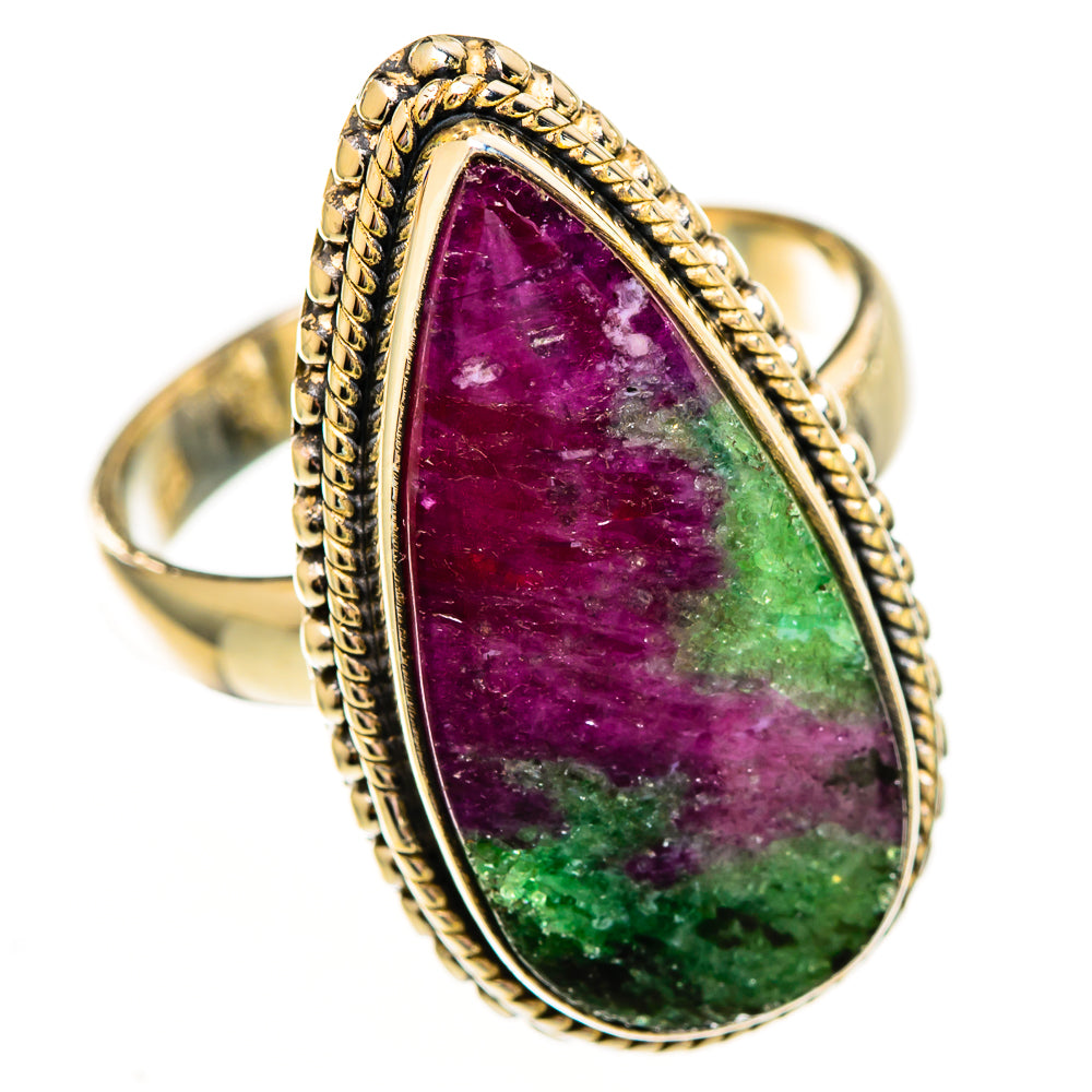 Ruby Zoisite Rings handcrafted by Anasilvercos - RING111897 - Photo 2