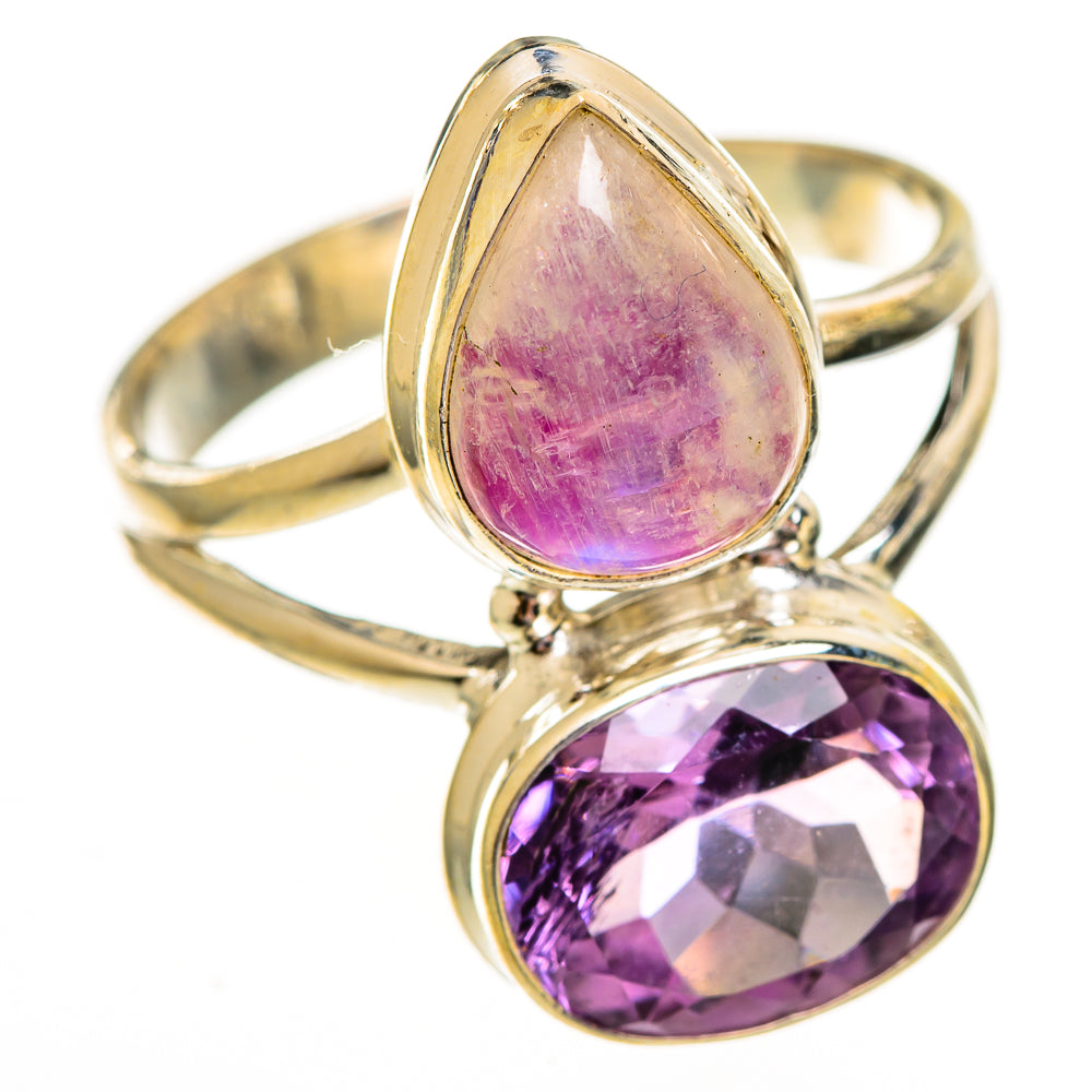 Pink Moonstone Rings handcrafted by Anasilvercos - RING111900 - Photo 2
